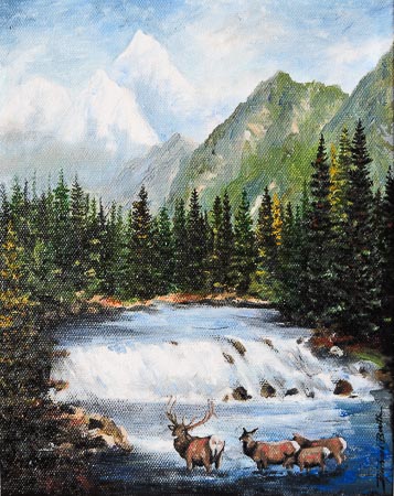 Glacier National Park Loose-Brush Landscape Paintings – The Glacier Artist