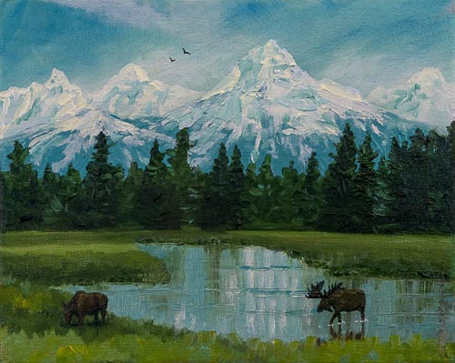 Glacier National Park Loose-Brush Paintings – The Glacier Artist
