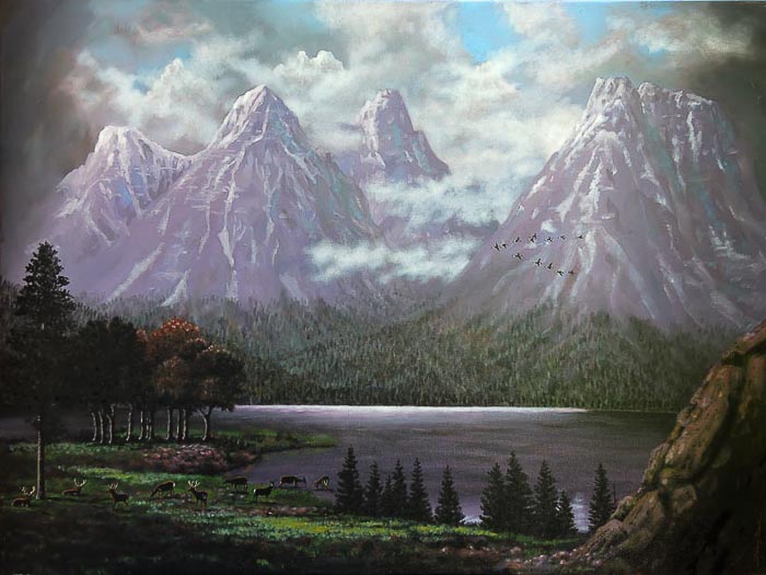 Glacier National Park Realistic Landscape Paintings – The Glacier Artist